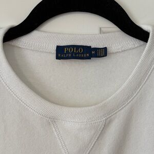 Polo by Ralph Lauren Classic White Crewneck Sweatshirt